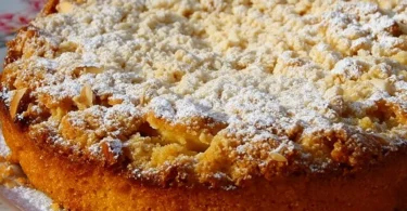 Saftiger Apfelmuskuchen mit frischem Apfelmus, perfekt für den Kaffeetisch