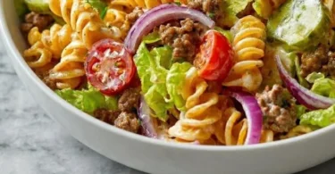 Köstlicher Big Mac Pasta-Salat mit frischen Zutaten und einzigartigem Geschmack