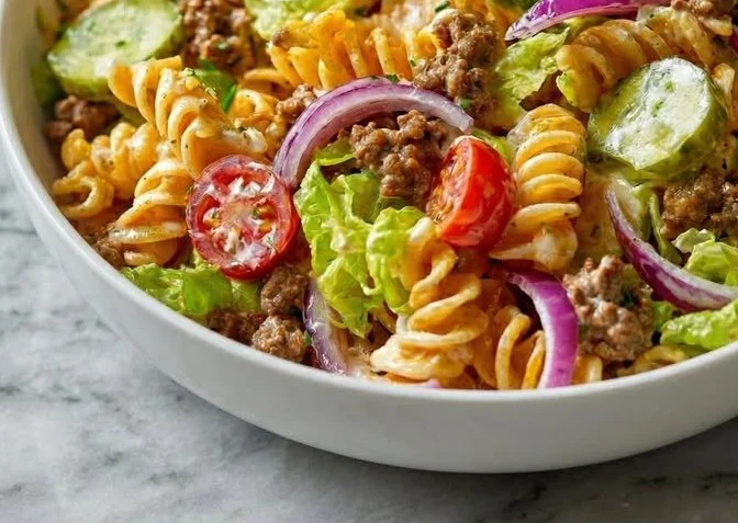 Big Mac Pasta-Salat