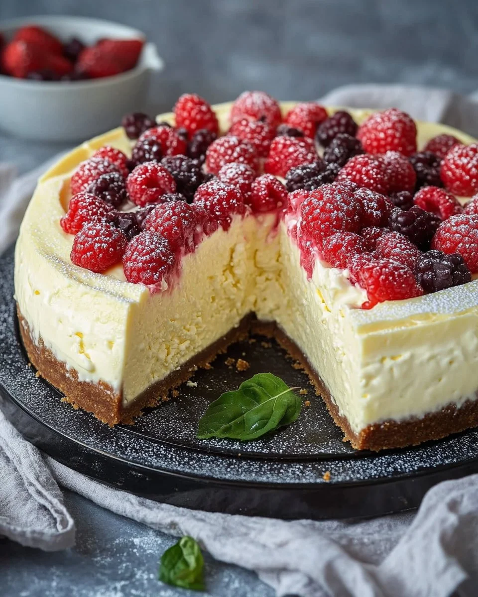 Cremiger Low Carb Käsekuchen mit zuckerfreien Zutaten