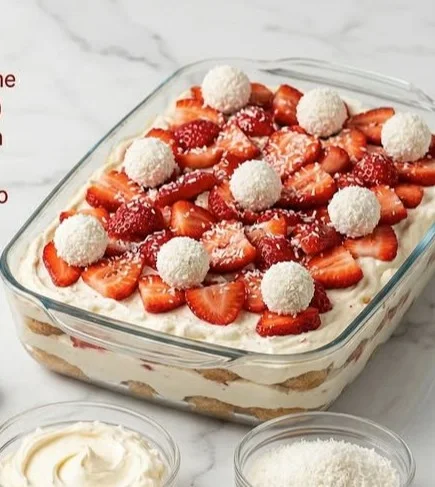 Erdbeer Raffaello Tiramisu