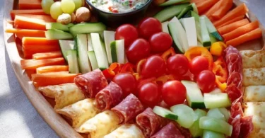 Bunte Fingerfood Schultüten mit kreativen Snacks für den Schulanfang
