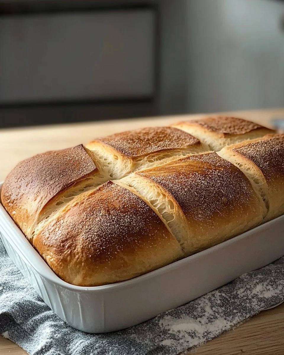 Französisches Brot mit Milch