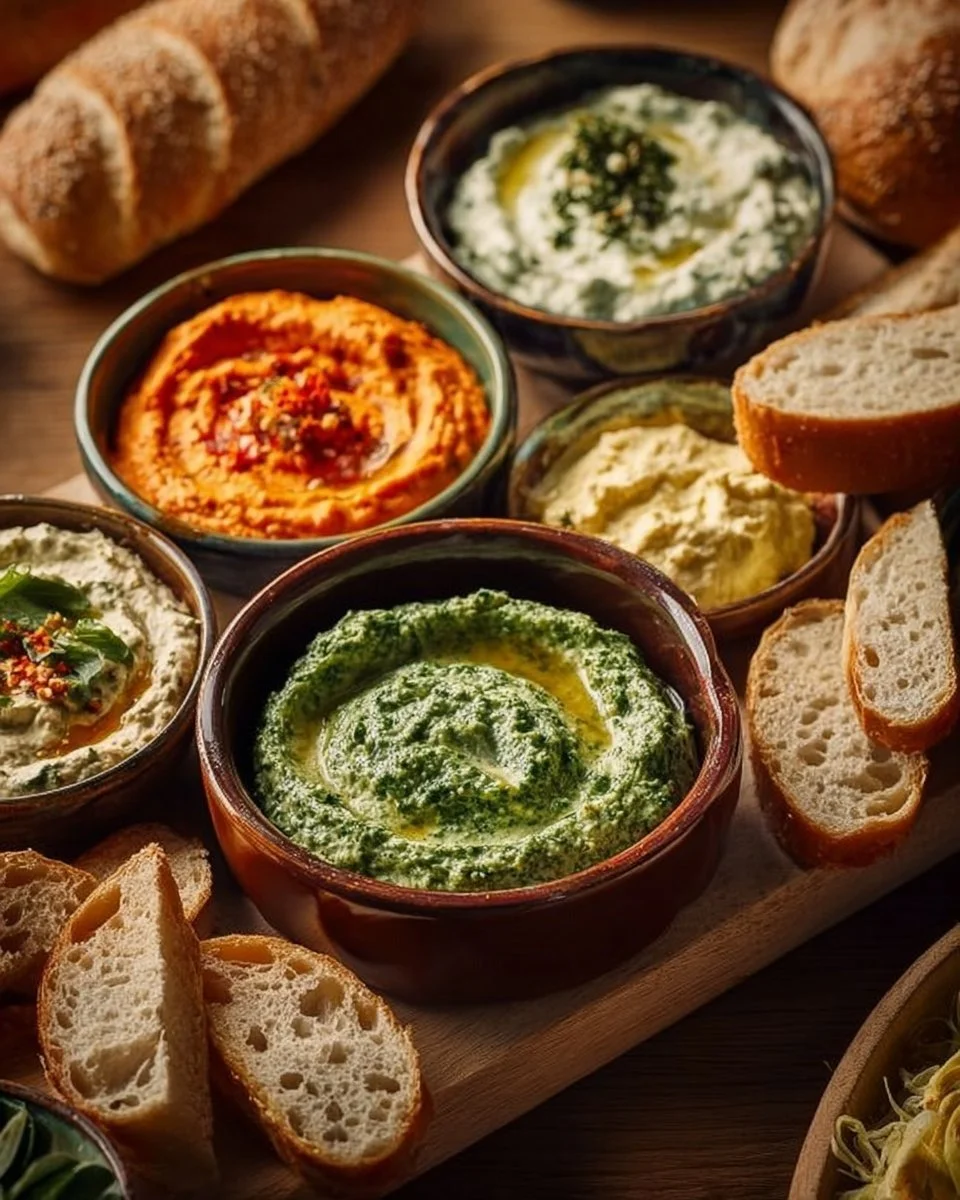 Frische Kräuter Dips