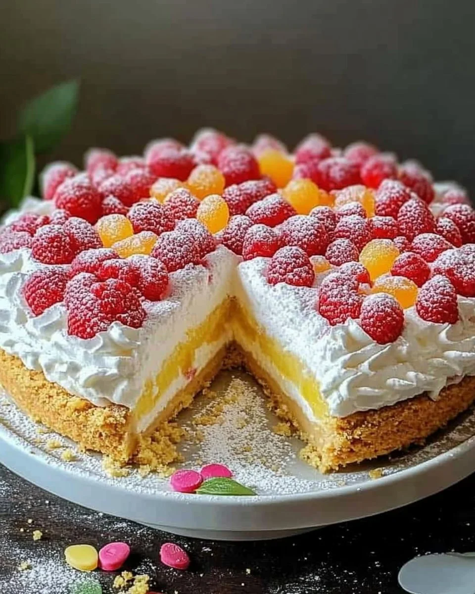 Einfach zuzubereitende Frühlingstorte für faule Bäcker