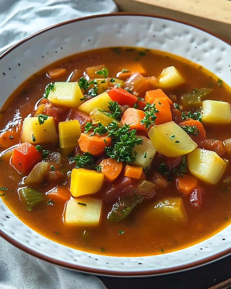 Leckerer gemischter Gemüse-Eintopf in einer Schüssel, ideal für gesundes Essen