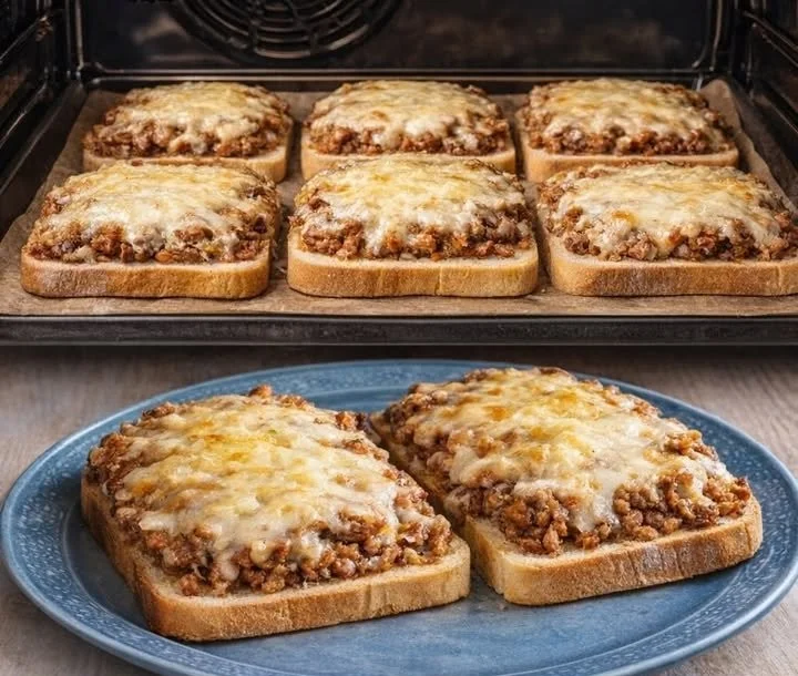 Hackfleisch-Toast aus dem Ofen