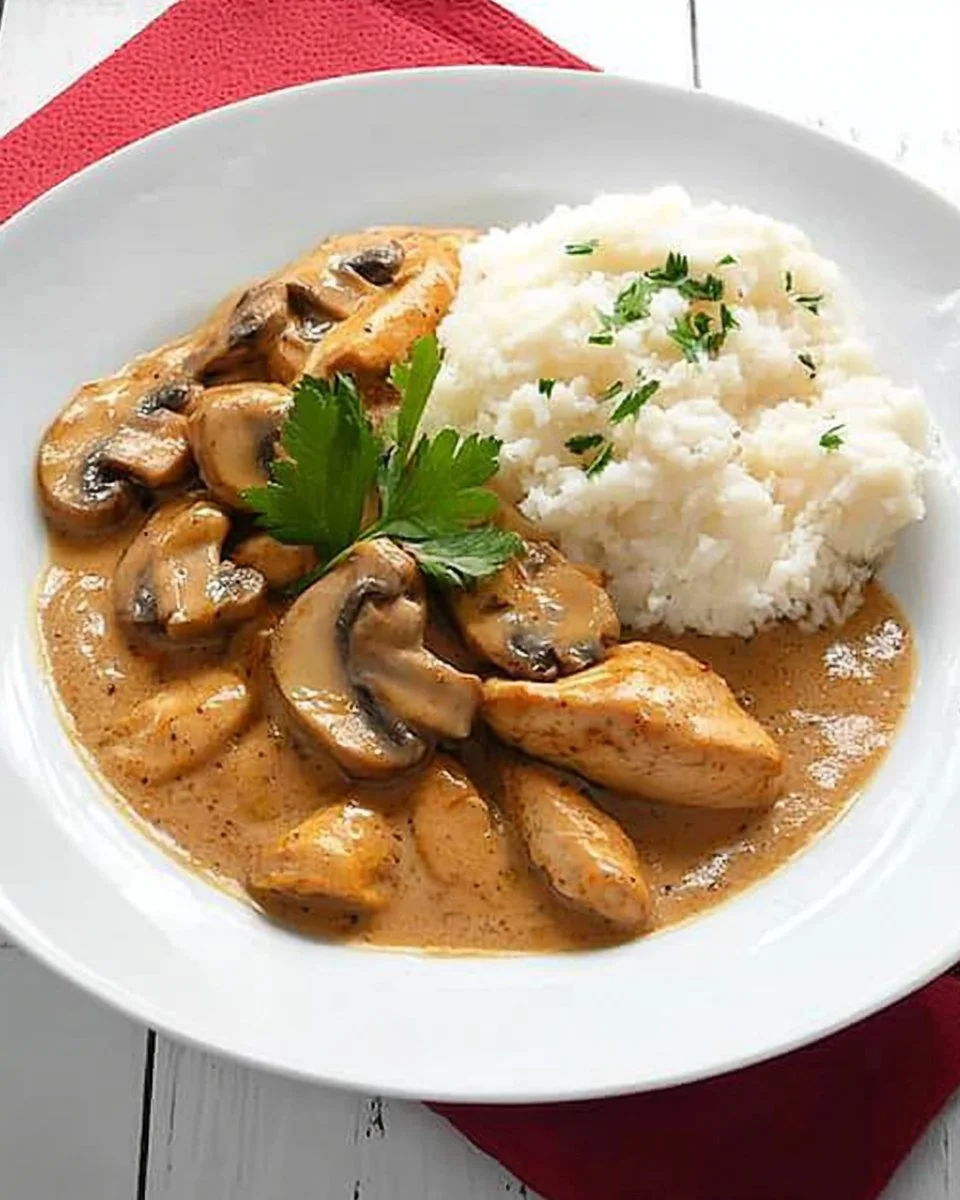 Hähnchen-Pfanne im Jägerstil