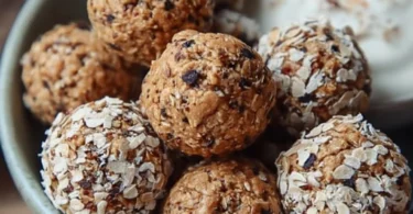 Leckere herzhafte Protein-Snackbällchen für gesunde Snacks.