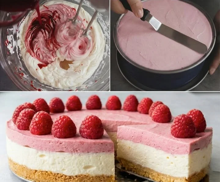 Himbeer Philadelphia Torte (ohne Backen)
