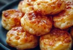 Käse Puff Snacks auf einem Teller serviert, frisch und köstlich.