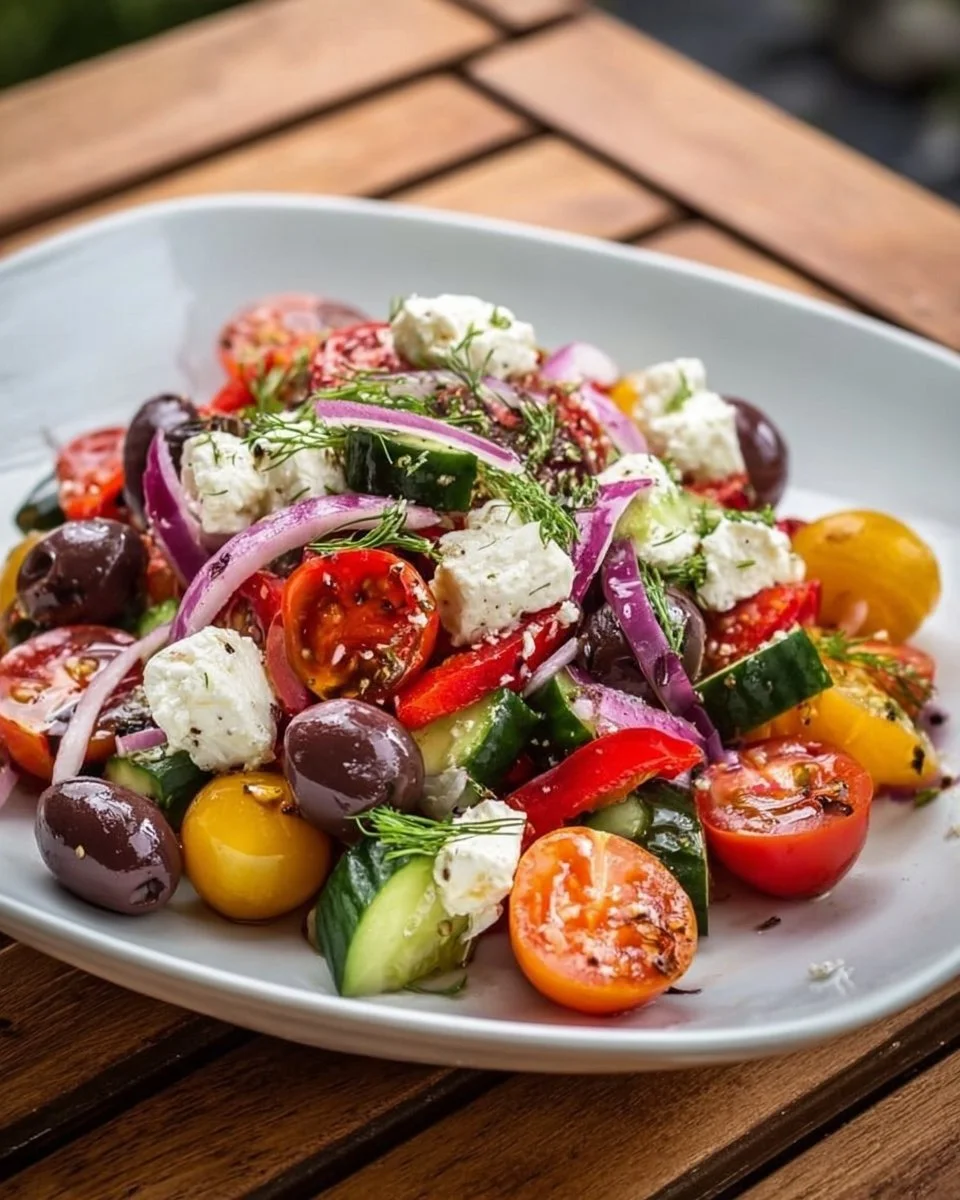 Mediterranean Salad for Barbecues