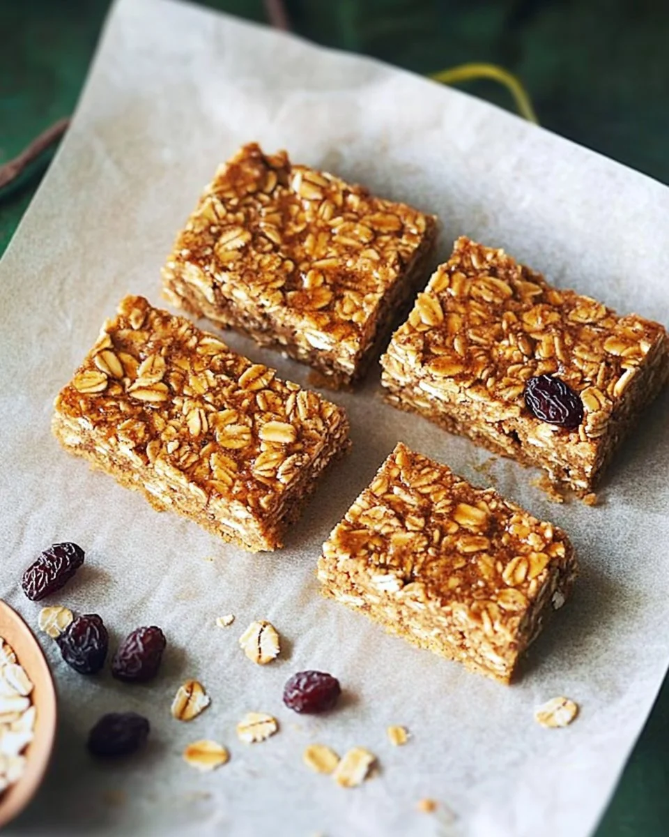 Gesunde Müsli-Riegel auf einem Holztisch mit Nüssen und Trockenfrüchten