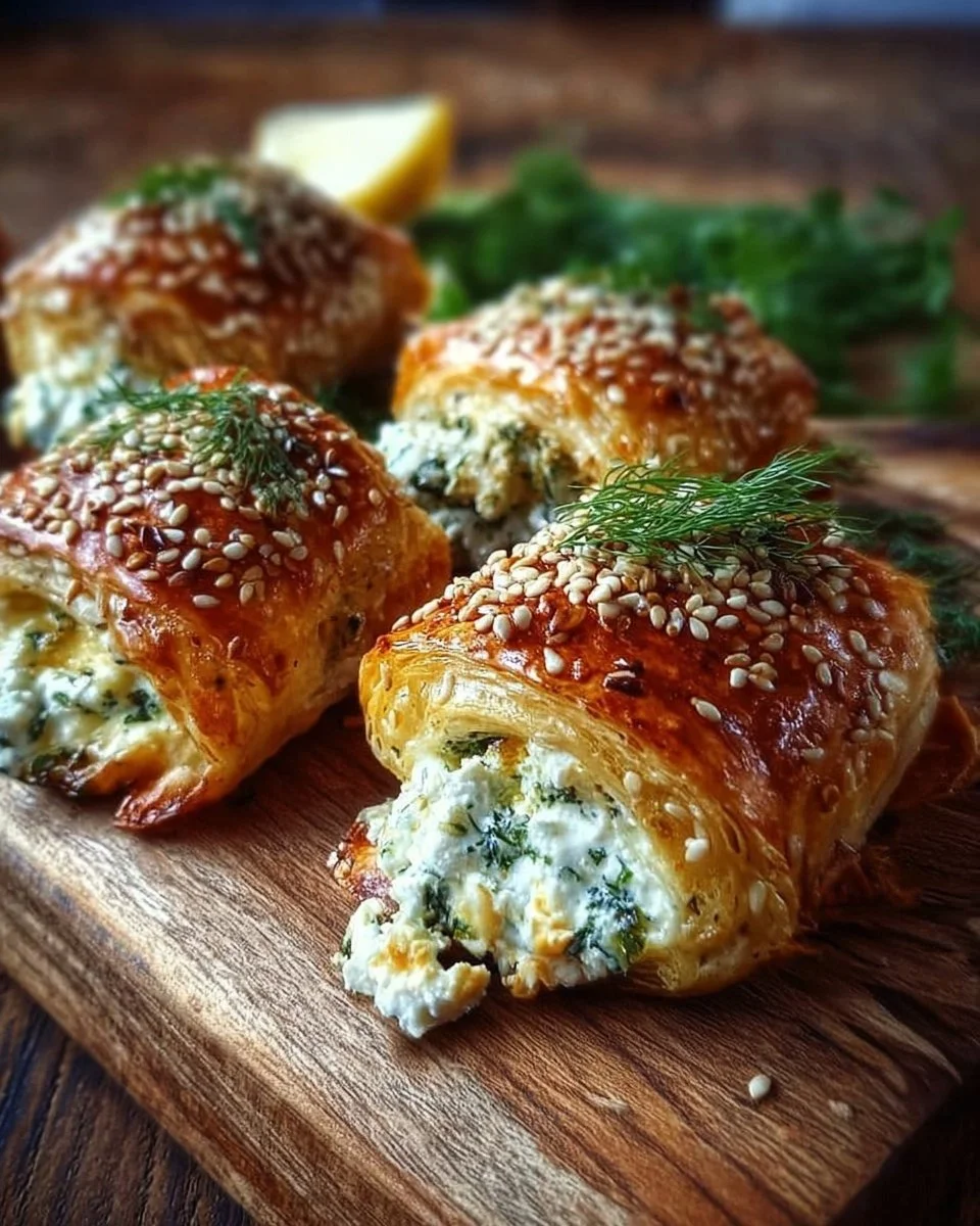 Ofen-Feta-Röllchen