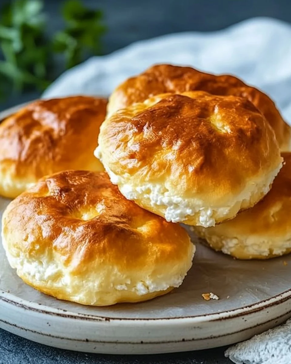 Omas Wolkenbrot mit Hüttenkäse