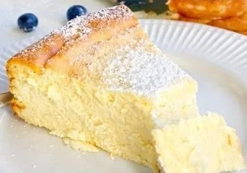 Quarkkuchen mit Vanillepudding