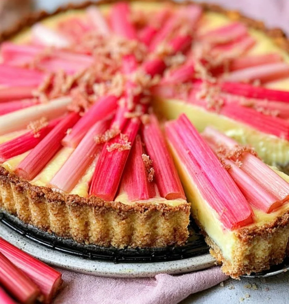 Rhabarber-Vanille-Tarte