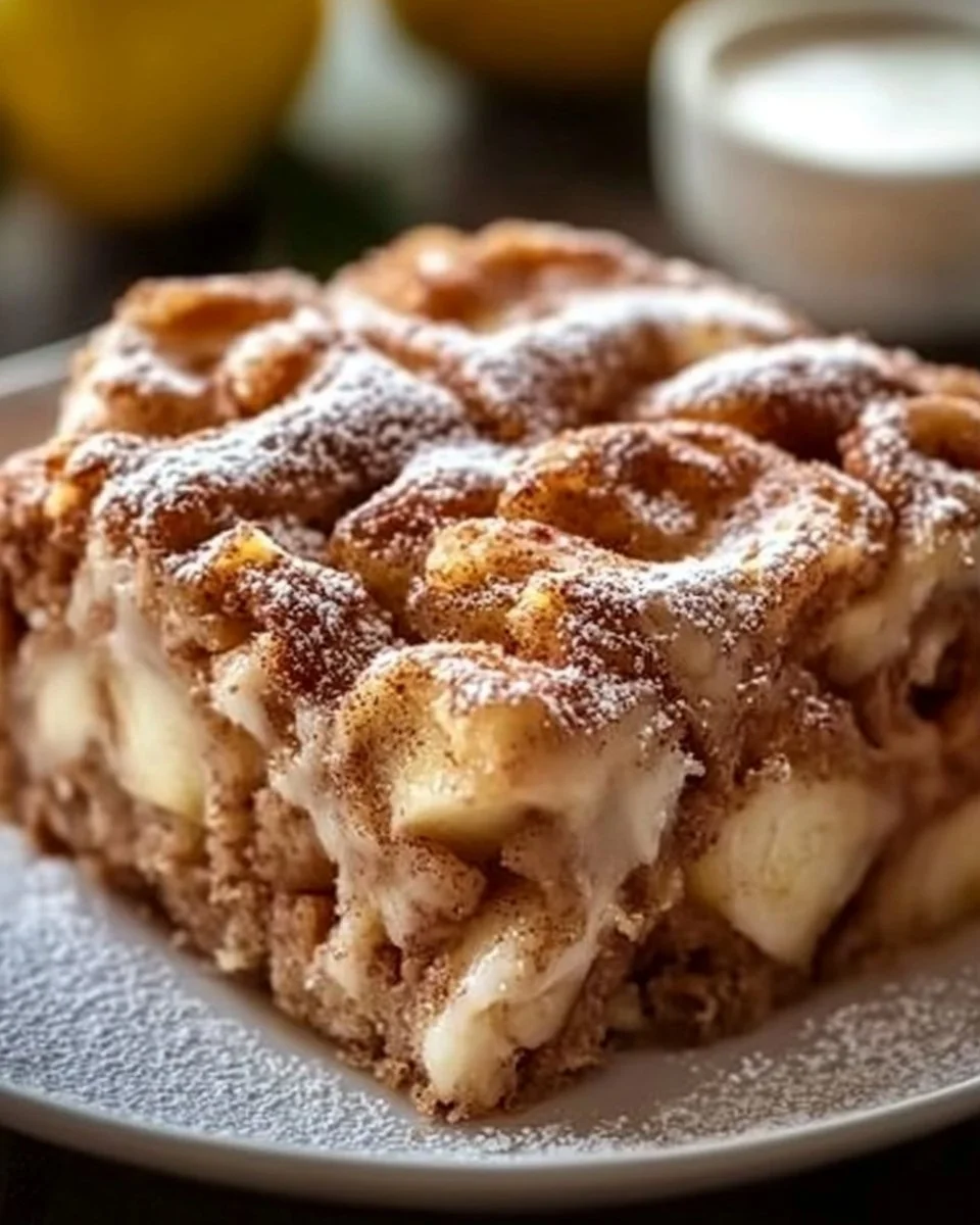 Saftiger Zimtschnecken Apfelkuchen