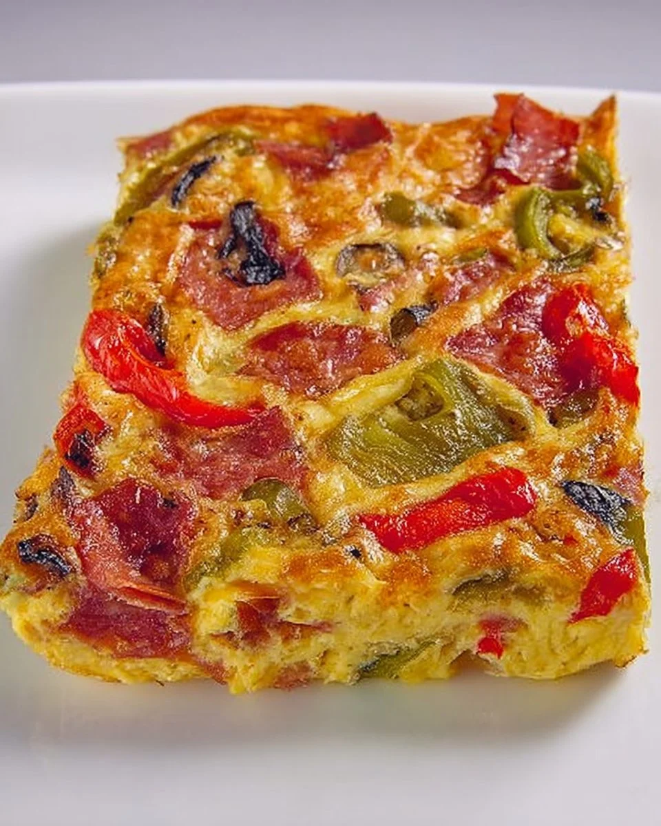 Leckere Schuttelpizza auf einem rustikalen Holztisch serviert.