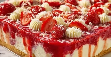 Spaghettieis-Blechkuchen im Tassenrezept - lecker und festlich