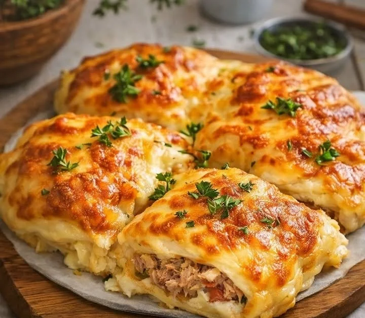 Thunfisch Blätterteig mit Käse