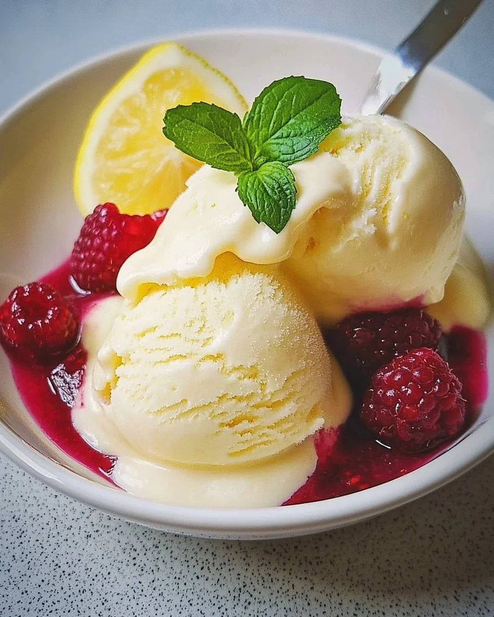 Zitronenfroyo-Eis