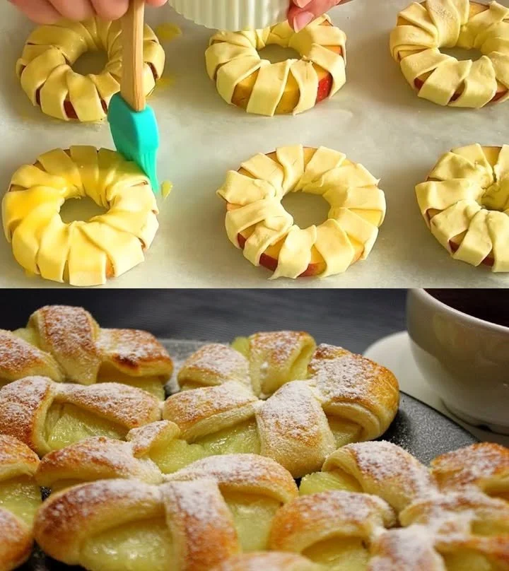 Apfelstrudel mit Blätterteig