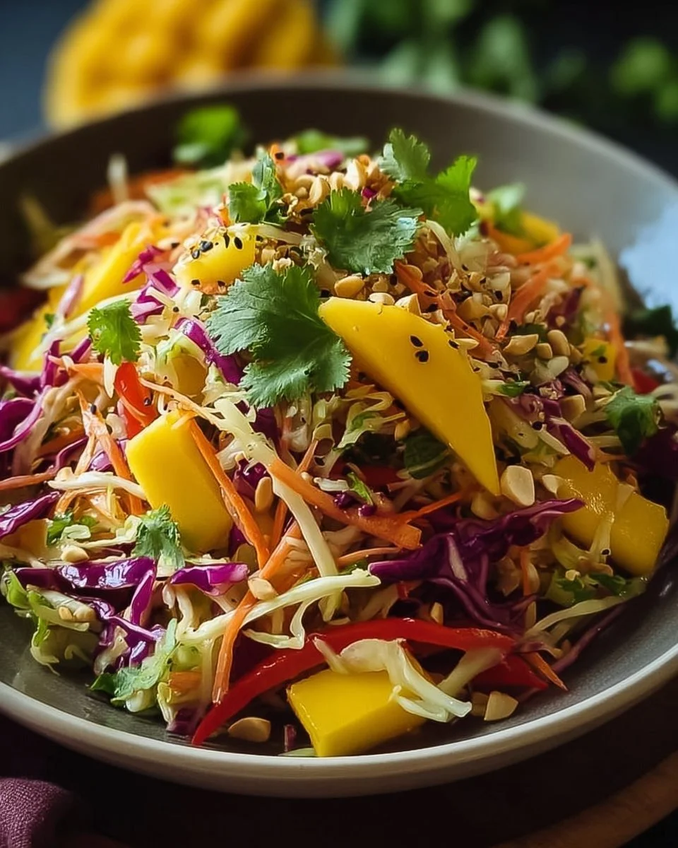 Asiatischer Spitzkohl-Mango-Salat
