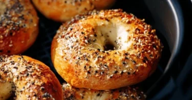 Bagels aus der Heißluftfritteuse - knusprig und lecker