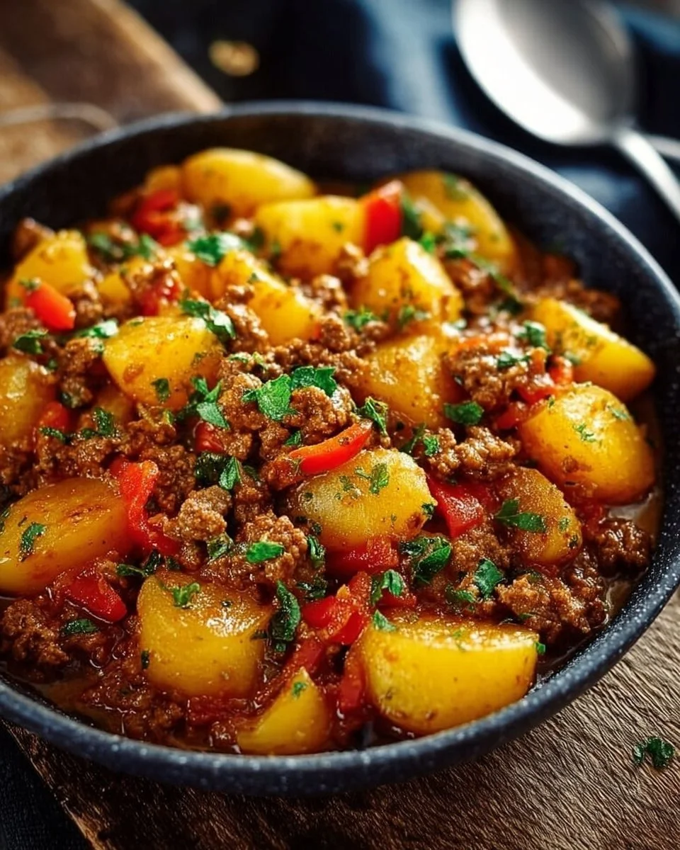 Bauerntopf mit Hackfleisch, Kartoffeln & Paprika