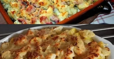 Leckerer Blumenkohl-Auflauf mit Käse und Gemüse