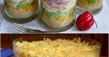 Bunter Nudelsalat mit frischem Gemüse und einer köstlichen Dressing-Vinaigrette
