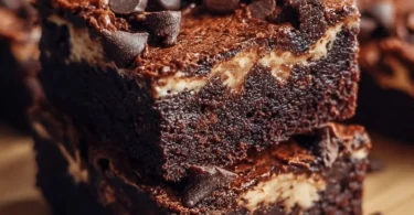 Leckere Cottage Cheese Protein Brownies frisch gebacken, gesund und einfach zuzubereiten.