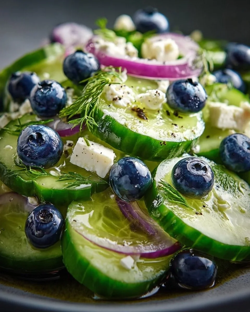 Frischer Gurken-Blaubeer-Salat: Ein erfrischendes Rezept!