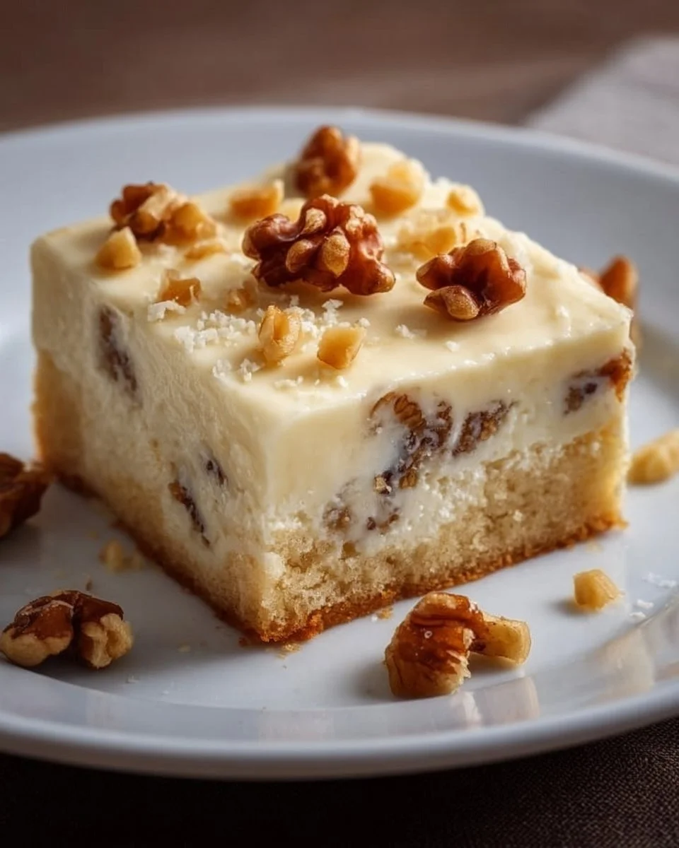 Friss dich dumm Kuchen mit Pudding und Walnüssen - einfach nur lecker