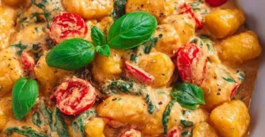 Einfaches Rezept für Gnocchi Pfanne mit frischen Zutaten.