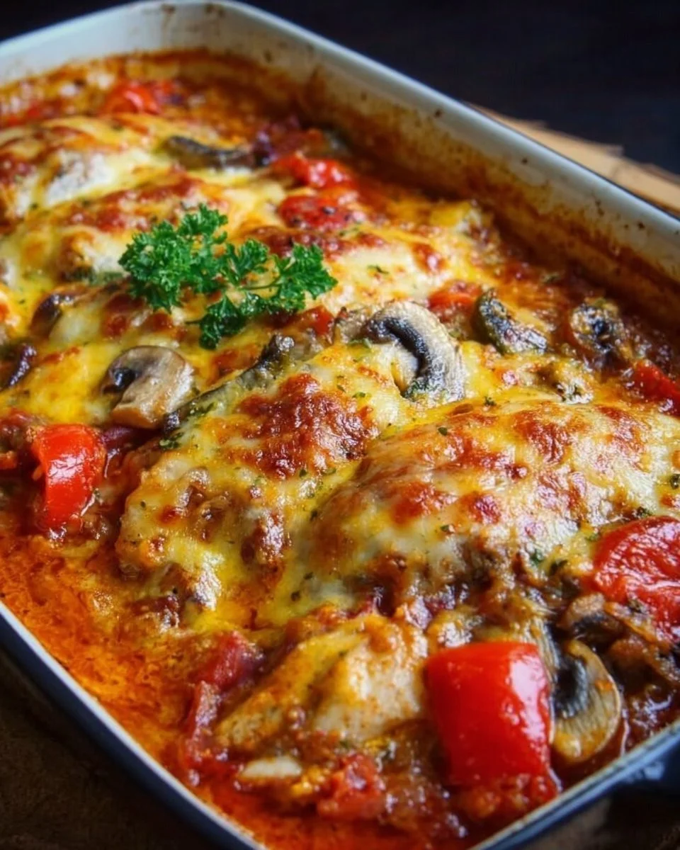 Hähnchen Auflauf im Backofen
