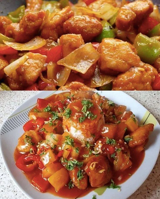 Hähnchen süß-sauer