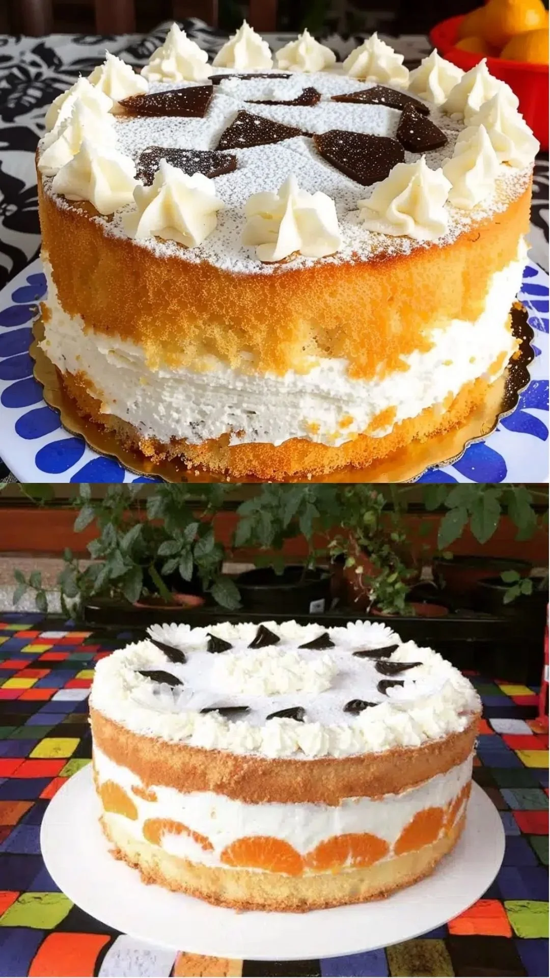 Käse-Sahne-Torte mit frischer Sahne und Käse, schnell und einfach zubereitet.