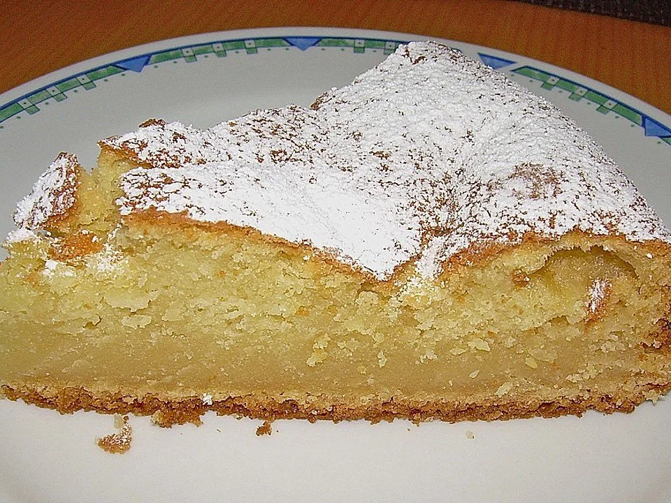 Kuchen mit Vanillepudding