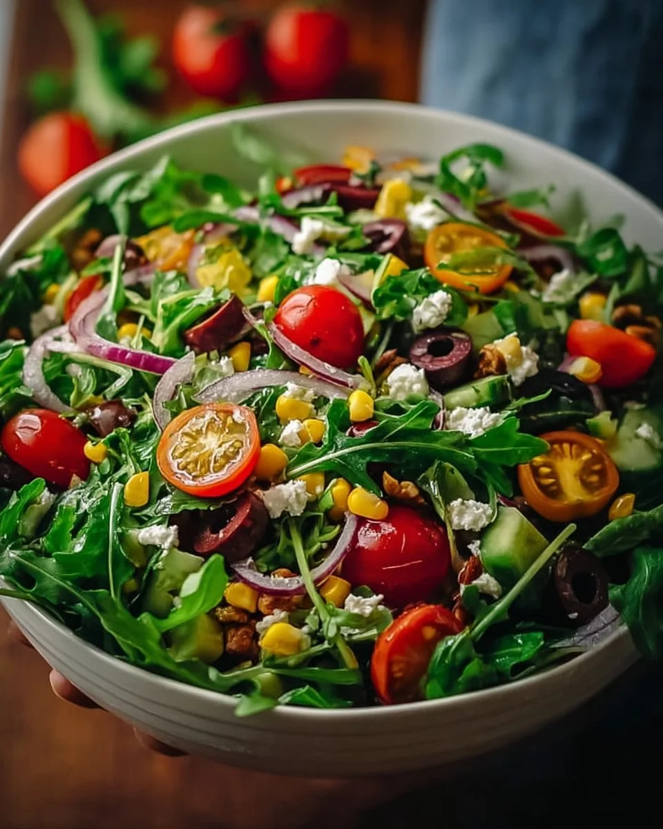 Leckerer 5 Minuten Salat mit frischem Gemüse und einfachem Rezept