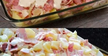 Nudelauflauf Hawaii mit Käse und Ananas, ein leckeres Rezept für die ganze Familie.