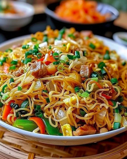 Nudeln mit Hähnchen