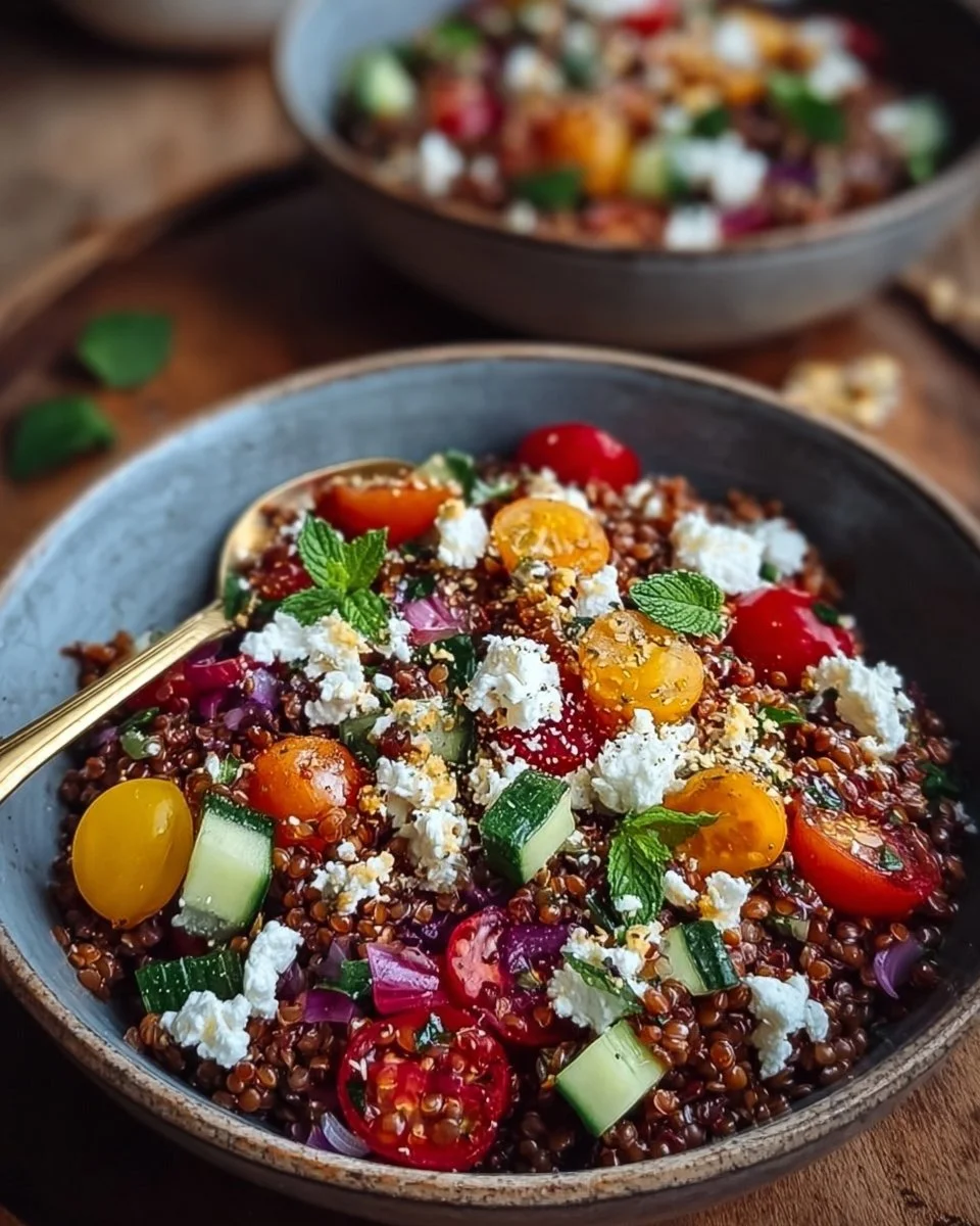 Oriental Red Lentil Salad with Feta – Enjoy it Simply!