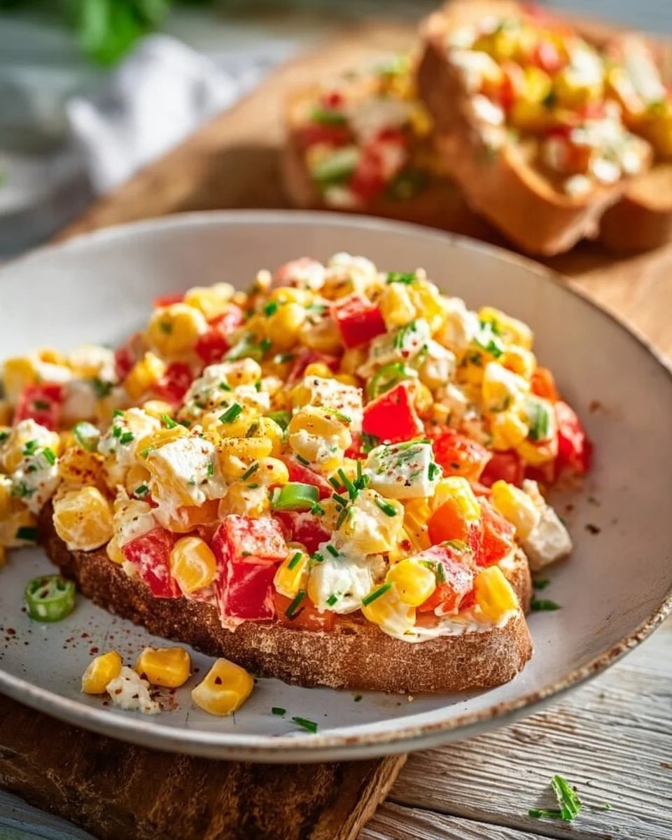Paprika-Mais-Salat mit Feta & Joghurt