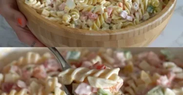 Pasta Salad mit köstlichem Geheimrezept und frischen Zutaten.