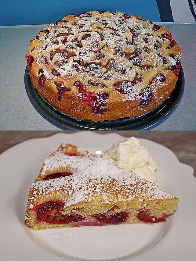 Pflaumenkuchen mit Eierlikör