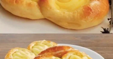 Köstliche Pudding Brezeln mit cremigem Puddingfüllung