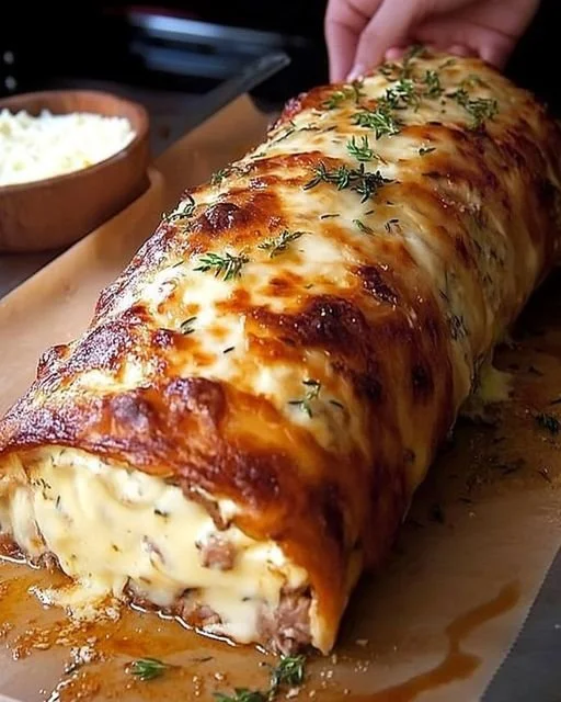 Saftige Rinderhackfleisch-Pastetchen serviert auf einem Teller
