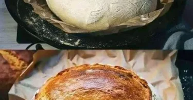 Schnelles Joghurtbrot aus Joghurt, Mehl und frischen Zutaten auf einem Tisch.